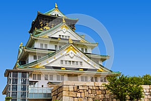 The Osaka castle