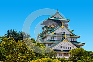 The Osaka castle