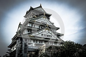 Osaka Castle, chuoku, Osaka Japan,