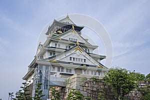Osaka Castle, chuoku, Osaka Japan,