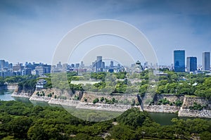 Osaka Castle, chuoku, Osaka Japan,