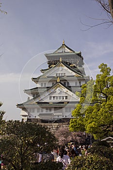 Osaka Castle in Japan