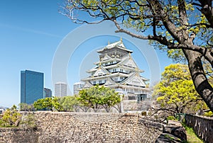 Osaka castle, most visited place in Osaka, Japan