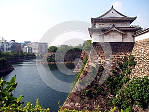 Osaka castle rampart