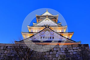 Osaka Castle, revered castle dating to 1597 at Osakajo, Chuo Ward,