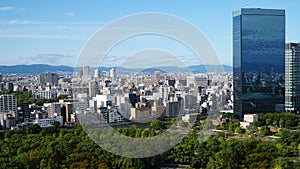 Osaka City Panorama in Japan