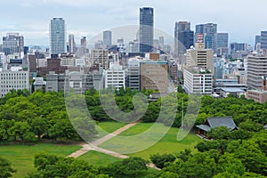 Osaka city view