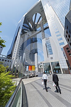 High rise office building in Osaka city, Japan