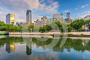 Osaka, Japan at Nakanoshima Island