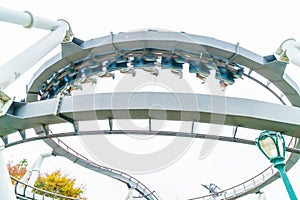 Osaka, Japan - NOV 21 2016 : Roller coaster in Universal Studios