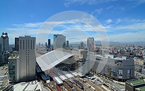 Osaka Station and Umeda Cityscape