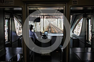 The seethrough osaka subway system, Central Osaka, Nakanoshima Island, Japan, photo