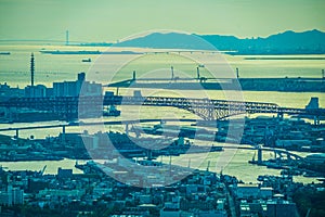 Osaka townscape from Abenobashi Terminal Building