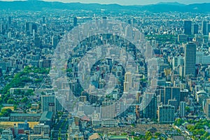 Osaka townscape from Abenobashi Terminal Building