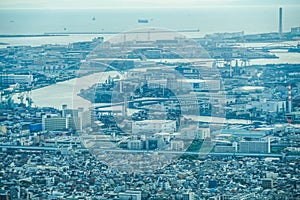 Osaka townscape from Abenobashi Terminal Building