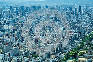 Osaka townscape from Abenobashi Terminal Building