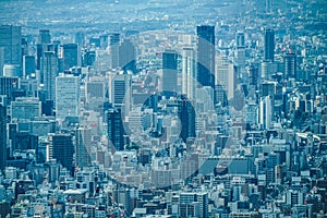 Osaka townscape from Abenobashi Terminal Building