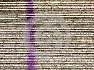 OSB-3 tiles with a painted purple mark