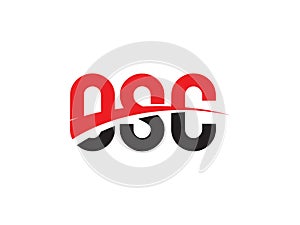 OSC Letter Initial Logo Design Vector Illustration