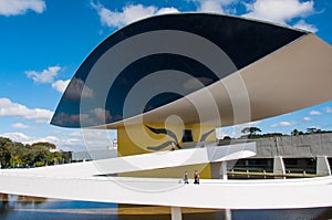 Oscar Niemayer famous architects museum, Curitiba, Brazil