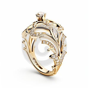 Oscar Oleander Diamond Ring: A Baroque-inspired Whimsical Masterpiece