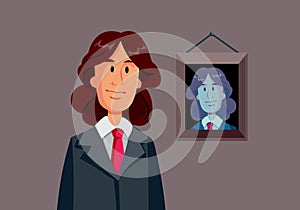 Oscar Wilde Vector Cartoon Illustration