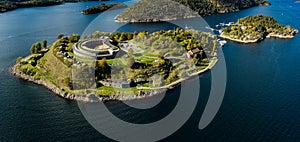 Oscarsborg Fortress in Oslofjorden, Norway