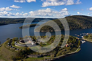 Oscarsborg Fortress in Oslofjorden, Norway