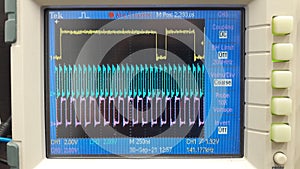 Oscilloscope data analysis waveform digital signal