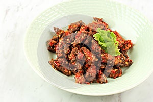 Oseng Pedas Paru Spicy Stir Fry Beef Lung