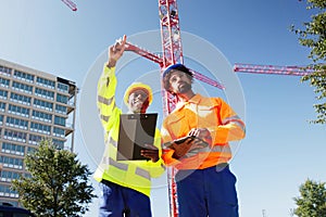 OSHA Inspector At Construction Site