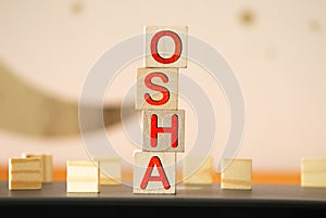 OSHA - Occupational Safety and Health Administration word concept