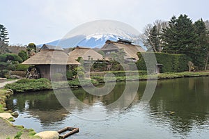 Oshino Hakkai a small village in the Fuji five lake region.