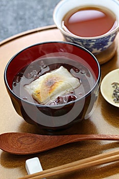 Oshiruko, japanese traditional winter dessert