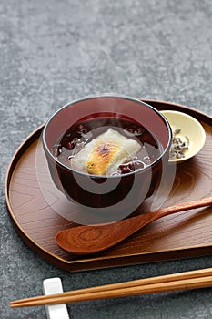 Oshiruko, japanese traditional winter dessert