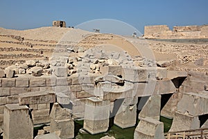 The Osirion temple at Abydos, Egypt.