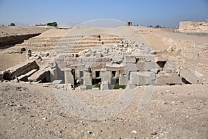 The Osirion temple at Abydos, Egypt.