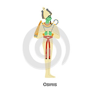 Osiris, Ancient .Egyptian god profile. Character of Old Egypt history. Deity of fertility, agriculture, vegetation