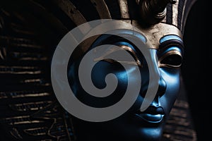 Osiris face god mask. Generate Ai