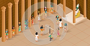 Osiris Judgment Isometric Illustration