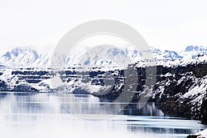 Oskjuvatn lake at Askja, central Iceland landmark