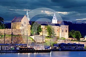 Oslo, Akershus at night