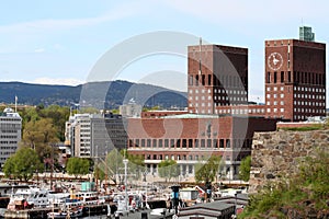 Oslo Harbour with City Hall