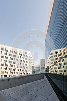 Oslo. Modern architecture. Popular buildings of scandinavian architecture in center of city