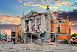 Oslo national theatre, Norway photo