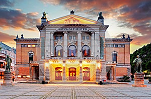 Oslo National theatre, Norway photo