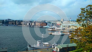 Oslo Norway, beautiful view of the sea and the port 2