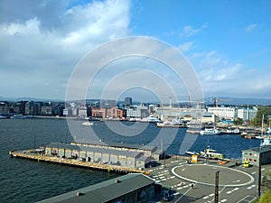 Oslo Norway, beautiful view of the sea and the port 3
