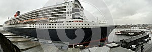 The Queen Mary II moored in Oslo harbour. Oslo, Norway, September 15, 2015.