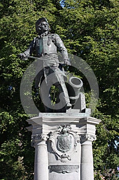 Oslo, Norway with the Tordenskiold-statue in front